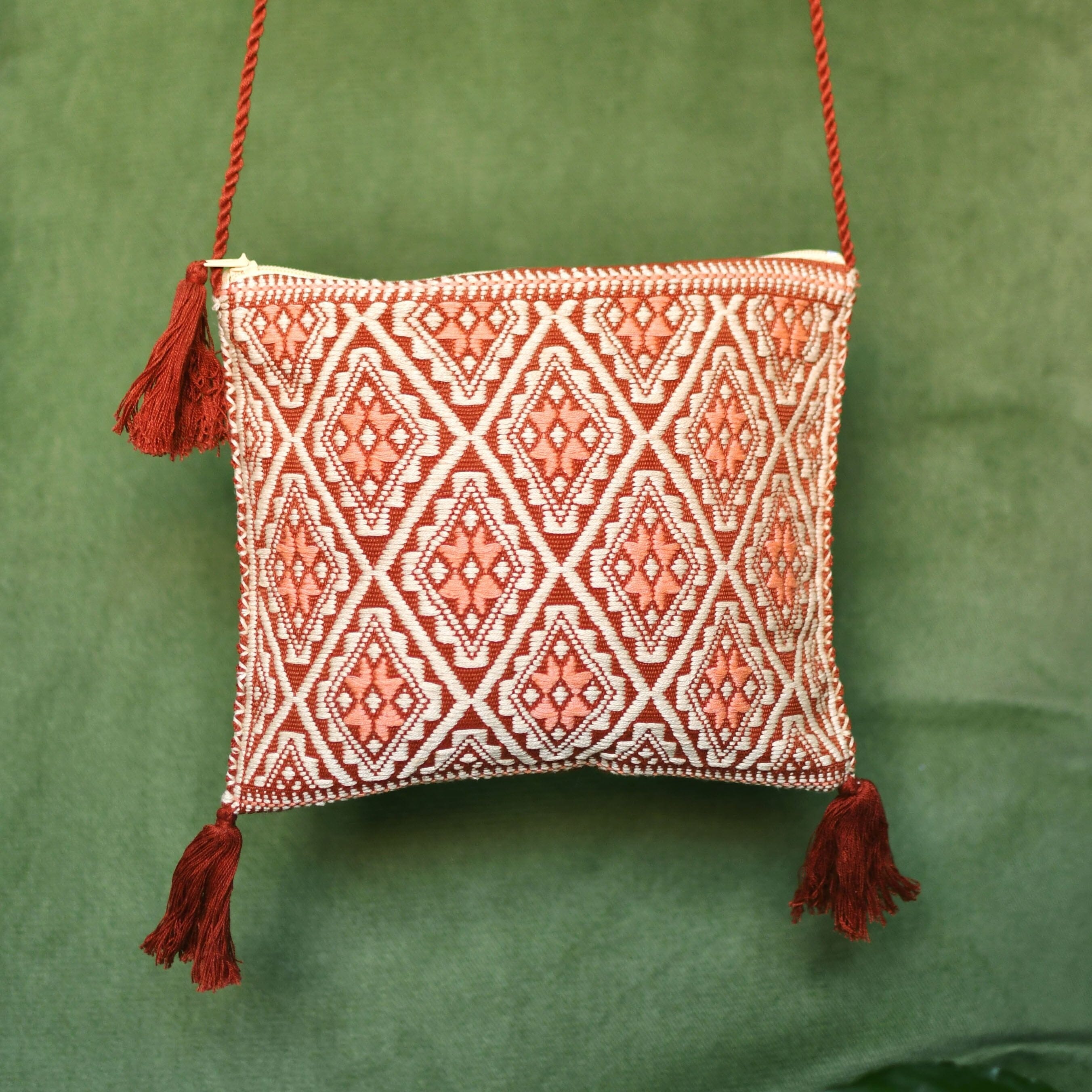 Lisbon Textile Bag Textile Bags handmade Mother Sierra chiapas mexico mexican accessories native american statement piece 