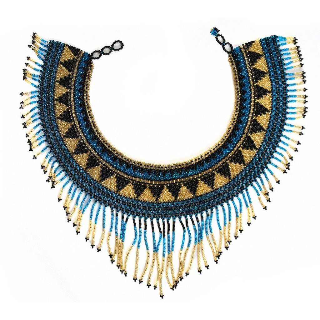 Boho Bib Statement Necklace, Chunky Three Layered Necklace, Vintage  Inspired Cleopatra Choker, Tribal Charm Necklace, Southwestern Jewelry -   Canada