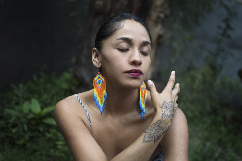 Beaded Earrings | Rayos De Sol – Mother Sierra